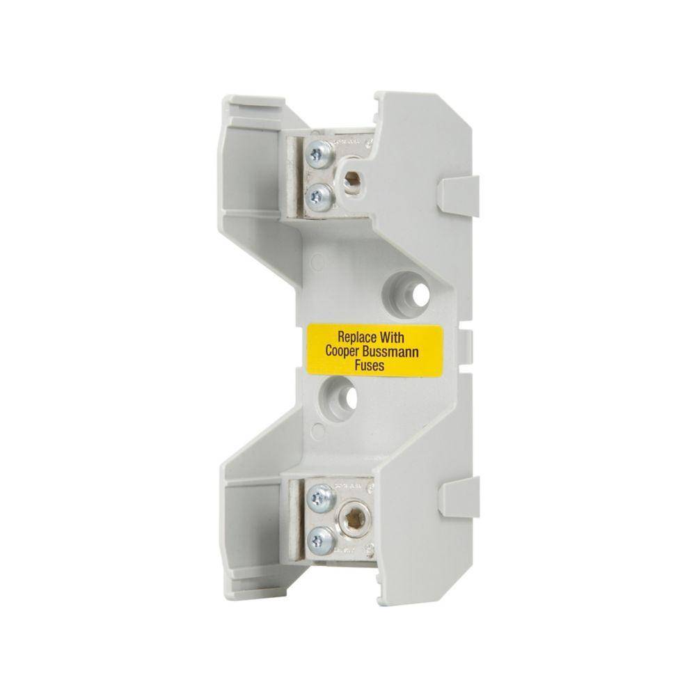Edison BK/JM60100-1CR Knife-Blade Modular Fuse Block, 600 V, 100 A, 3 to 1/0 AWG Solid, (2) 6 to 4 AWG Cu Stranded Wire, 1 Pole