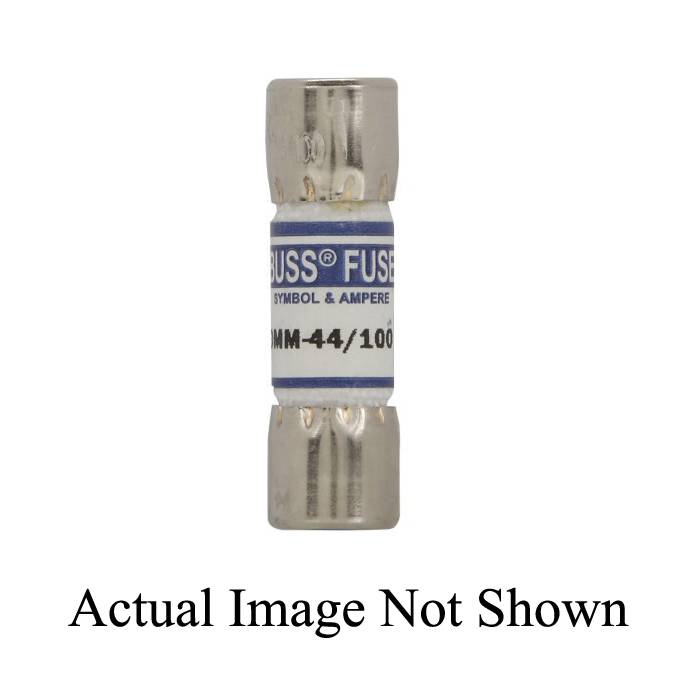 Bussmann DMM-B-44/100 Fast Acting Fuse, 0.44 A, 1000 VAC/VDC, 20 kA Interrupt, Cartridge Body