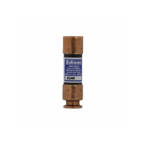 Edison ECNR.25 ECNR Current Limiting Time Delay Fuse, 0.25 A, 250 VAC/125 VDC, 200 kAIC Interrupt, Class: RK5, Cylindrical Body