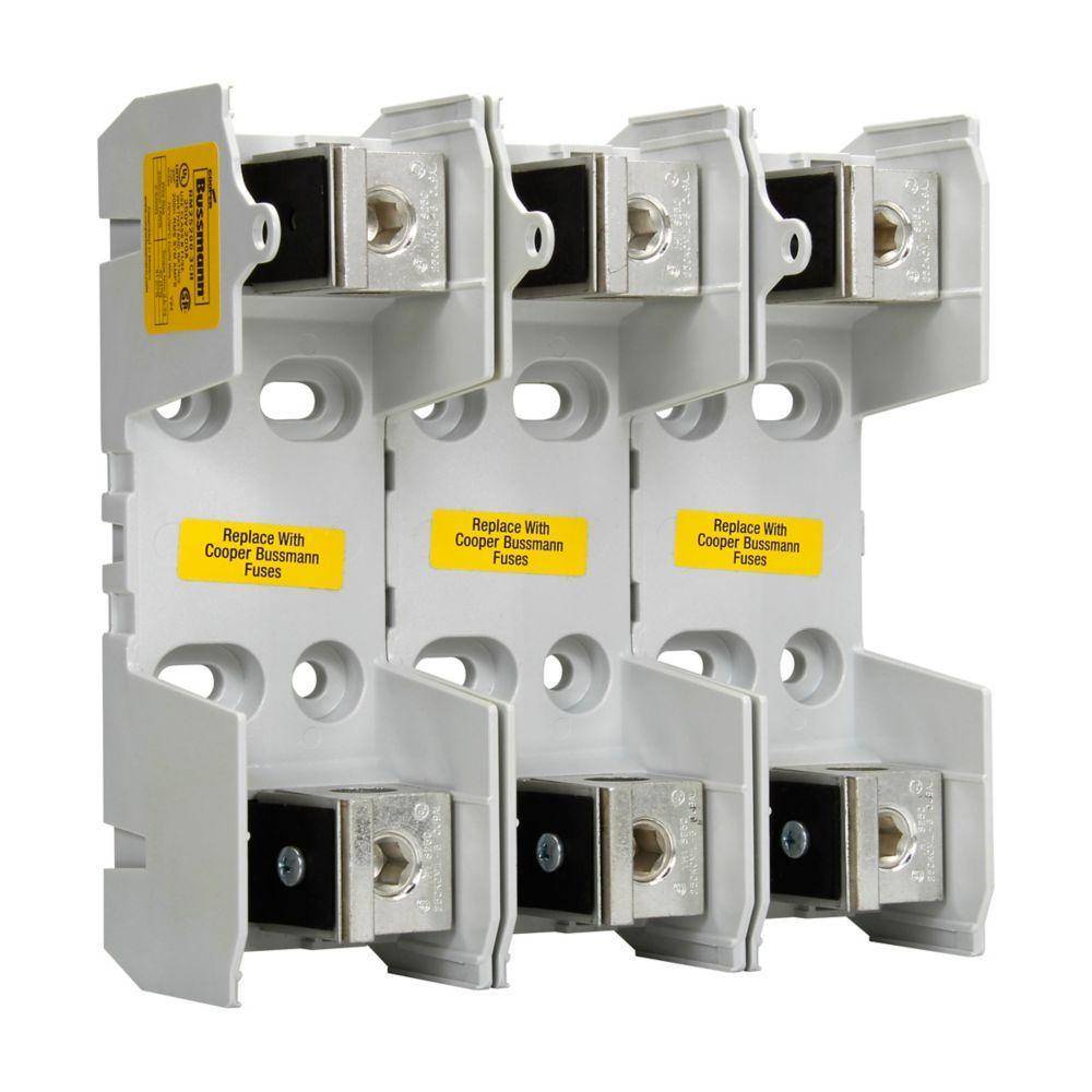 Edison HM25100-1CR HM250 Modular Fuse Block, 250 VAC, 100 A, H Class, 14 to 1/0 AWG Wire, 1 Pole