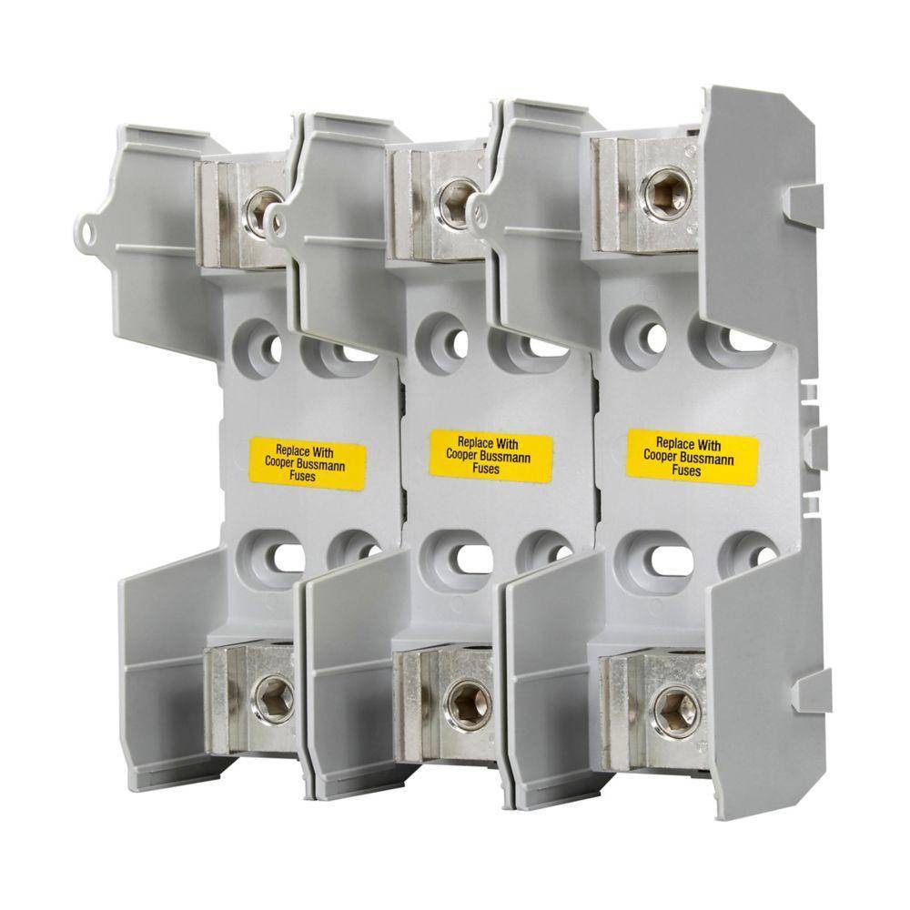 Edison HM25100-1CR HM250 Modular Fuse Block, 250 VAC, 100 A, H Class, 14 to 1/0 AWG Wire, 1 Pole
