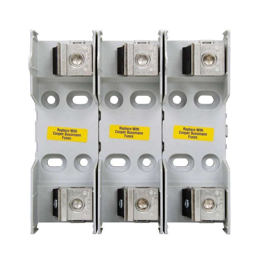 Edison HM25100-1CR HM250 Modular Fuse Block, 250 VAC, 100 A, H Class, 14 to 1/0 AWG Wire, 1 Pole