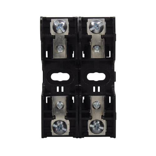 EATON Edison RM25030-2SR Knife Blade Fuse Block, 250 VAC, 30 A, Class: R, 18 to 10 AWG Wire, 2 Poles