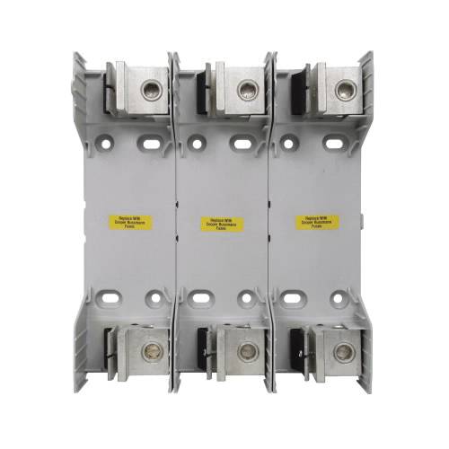 Bussmann RM60400-3CR RM600 Modular Knife Blade Fuse Block, 600 VAC, 225 to 400 A, Class: R, 4 AWG to 600 kcmil Wire, 3 Poles