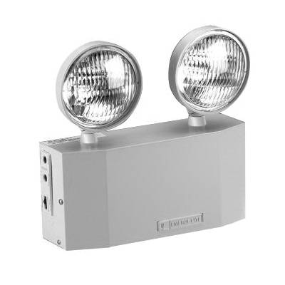 Emergi-Lite® 12JSM36-0 JS Series Emergency Lighting Unit, 9 W PAR36 Incandescent Lamp, 120/277 VAC, 12 VDC, Steel