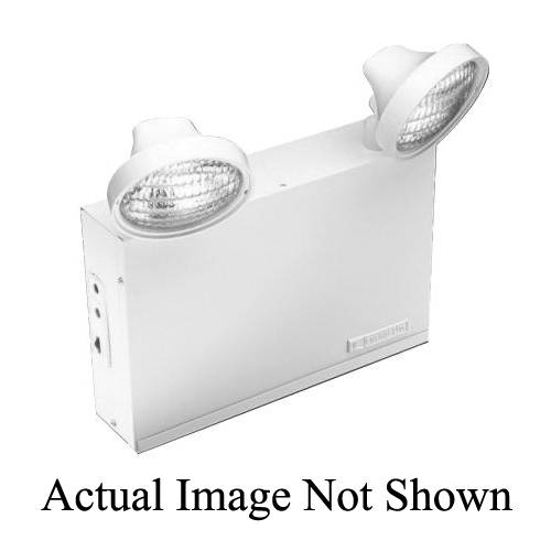 Emergi-Lite® 12LSM110-0 Emergency Lighting Unit, 9 W PAR36 Incandescent Lamp, 120/277 VAC, 12 VDC, Steel