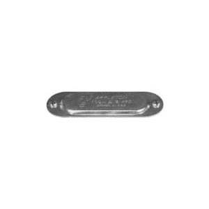 Crouse-Hinds Condulet® 380 Form 8 Blank Conduit Body Cover, 1 in Hub, For Use With Conduit Body, Sheet Steel, Electro-Galvanized