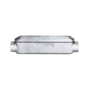 Appleton® Mogul UNILETS™ BC150-A NEC 8x Type-C Conduit Outlet Body With Cover and Gasket, 1-1/2 in Hub, 93 cu-in, Aluminum, Epoxy Powder Coated