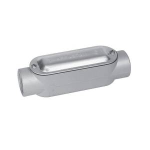 Appleton® UNILETS™ C-125ACGA Type-C Conduit Outlet Body With Cover and Gasket, 1-1/4 in Hub, Form 85 Form, 34.8 cu-in Capacity, Aluminum, Epoxy Powder Coated