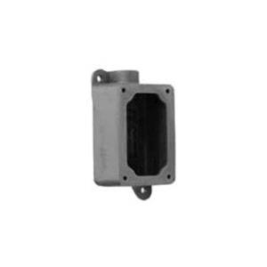 Appleton® EFDC175-NL-Q 1-Gang Feed-Through Electrical Box, NEMA 7CD/9EFG NEMA Rating, Malleable Iron, Gray