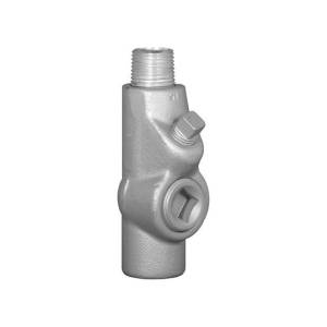 Appleton® UNILETS® EYS316 Dust-Ignitionproof Explosionproof Raintight Conduit Sealing Fitting With Removable Male Nipple, 1 in, For Use With IMC/Threaded Rigid Metallic Conduit, Grayloy-Iron, Triple Coated