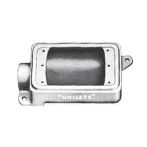 1" End Hub, 1-Gang, Appleton FD-1-100-A UNILETS® Cast Hub Device Box, Deep