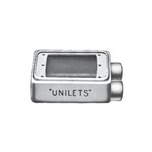 3/4" End Hub, 1-Gang, Appleton FDS-1-75 UNILETS® Cast Hub Device Box, Deep