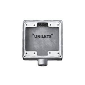 1/2" End Hub, 1-Gang, Appleton FS-2-50 UNILETS® Cast Hub Device Box, Shallow