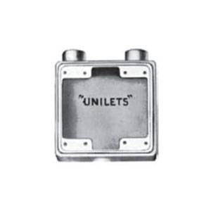 3/4" End Hub, 1-Gang, Appleton FSS-2-75 UNILETS® Cast Hub Device Box, Shallow