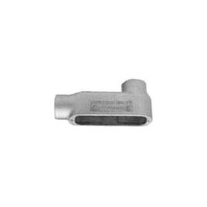 Crouse-Hinds Condulet® LB350M Type LB Conduit Outlet Body, 3-1/2 in Hub, 5 Form, 292 cu-in Capacity, Malleable Iron, Aluminum Acrylic Painted/Electro-Galvanized