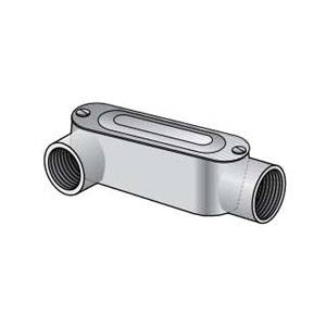 Appleton® UNILETS™ LR-125ACGA Type LR Conduit Outlet Body With Cover and Gasket, 1-1/4 in Hub, Form 85 Form, 34.8 cu-in Capacity, Pressure Cast Aluminum, Epoxy Powder Coated