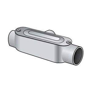 Appleton® UNILETS™ T-125ACGA Type T Conduit Outlet Body With Cover and Gasket, 1-1/4 in Hub, Form 85 Form, 34.8 cu-in Capacity, Pressure Cast Aluminum, Epoxy Powder Coated