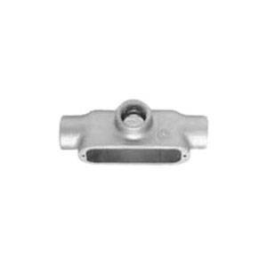 Crouse-Hinds Condulet® T250M Type T Conduit Outlet Body, 2-1/2 in Hub, 5 Form, 142 cu-in Capacity, Malleable Iron, Electro-Galvanized/Aluminum Acrylic Painted