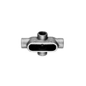 Crouse-Hinds Condulet® X17 Type X Conduit Outlet Body, 1/2 in Hub, 7 Form, Feraloy Iron Alloy, Electro-Galvanized/Aluminum Acrylic Painted