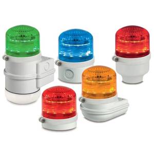 12 to 24 VAC/VDC or 120 to 240 VAC, Federal Signal SLM600R StreamLine® LED Audible/Visual Signal
