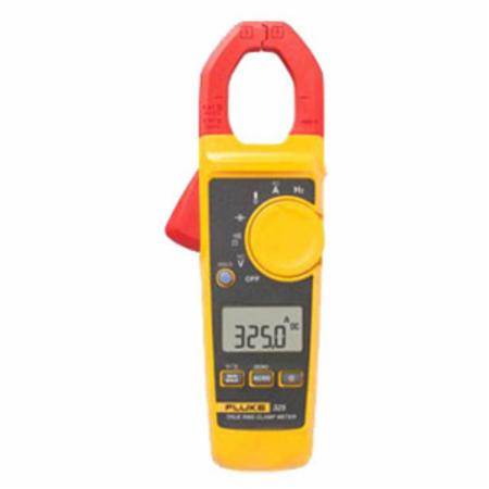 Fluke® FLUKE-325 Clamp Meter, 40/400 A, 600 VAC/VDC, 40 kOhm, 5 to 500 Hz, 30 mm Jaw, Backlit Display