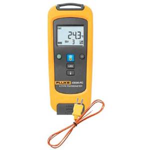 Fluke® FLK-T3000FC Thermometer Temperature Sensor, -200 to 1372 deg C Measuring, 0.1 deg C Resolution, Contact Sensing Distance, 0.5% + 0.3 deg C Accuracy