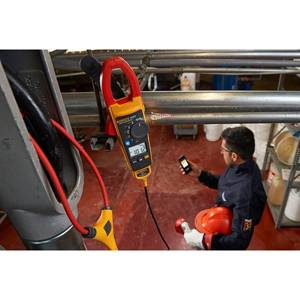 Fluke® FLUKE-375/FC Wireless Clamp Meter, 600 A, 60 kOhm, 10 to 100/100 to 500 Hz, 34 mm Jaw
