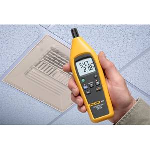 Fluke® FLUKE-971 Temperature Humidity Meter, -20 to 60 deg C, 0.1 deg C Resolution, (4) AAA Alkaline Battery, Dual Backlit Display