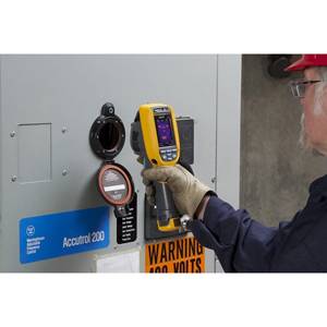 Fluke® ClirVu® FLUKE-CV400 CV Series Infrared Window With Hand Turn Door Latch, 4 in Crystal Insert, 0.9 in THK Window
