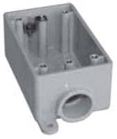 18 Cu Inch 1" Hub, 2" Schedule 80 PVC 90D Rigid Conduit Elbow, 1-Gang