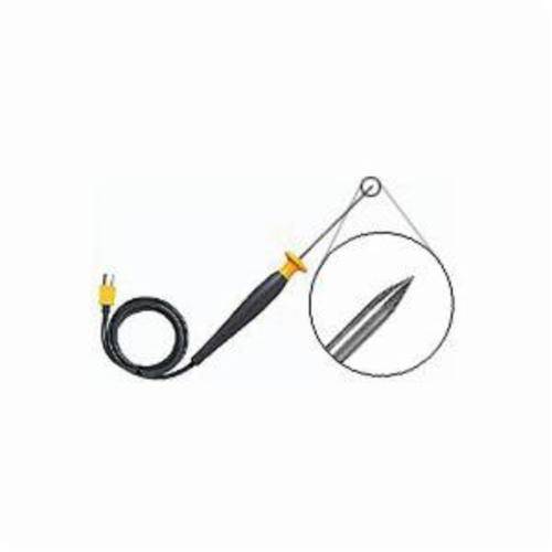 Fluke® SureGrip™ 80PK-25 Piercing Temperature Probe, -40 to 260 deg C, 0.134 in Dia x 4 in L, +/-2.2 deg C, +/-1.1 deg C Accuracy, 12 in L Wire
