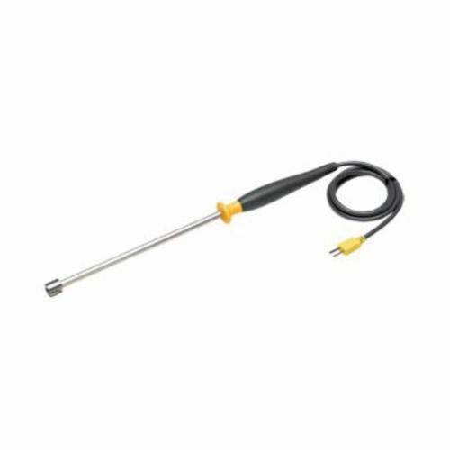Fluke® SureGrip™ 80PK-27 Industrial Surface Temperature Probe, -127 to 600 deg C, 0.9 in Dia x 12-3/4 in L, 8 deg F, -196 to 32 deg F, 32 to 362 deg F, +/-1.2 % of 363 to 1112 deg F Accuracy, 12 in L Wire