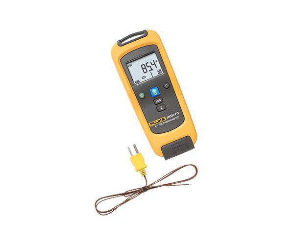 Fluke® FLK-T3000FC Thermometer Temperature Sensor, -200 to 1372 deg C Measuring, 0.1 deg C Resolution, Contact Sensing Distance, 0.5% + 0.3 deg C Accuracy