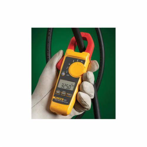Fluke® FLUKE-325 Clamp Meter, 40/400 A, 600 VAC/VDC, 40 kOhm, 5 to 500 Hz, 30 mm Jaw, Backlit Display
