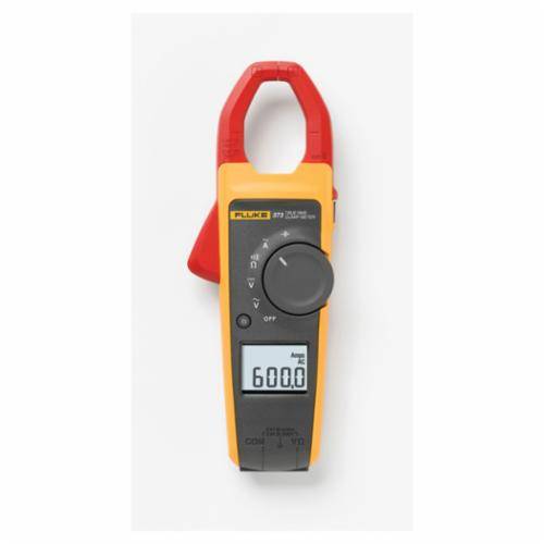 Fluke® FLUKE-373 Clamp Meter, 600 A, 600 VAC/VDC, 6000 Ohm, Dual Backlit Display