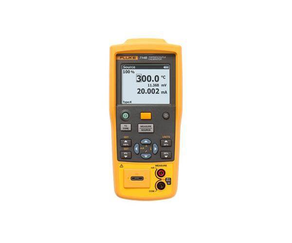Fluke® FLUKE-712B RTD Temperature/Thermometer Calibrator Accessory, Input/Output Terminals and Connectors, Keys/Buttons Interface, 0.001 mA, Rubber