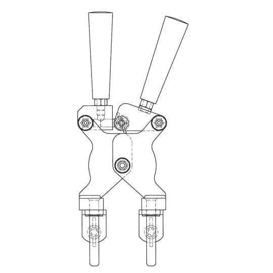 Furseweld® HCPK7 Exothermic Welding Handle Clamp, For Use With Price Key 7 Molds