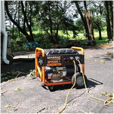 5500 W, Generac Power Systems Inc. 5939 Portable Generator, 60 Hz, OHV Engine