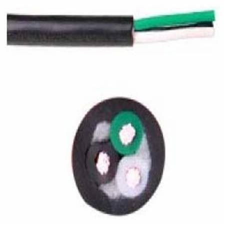 16 AWG 3-Conductor Black PVC Jacket SJT Power Cord (3 Ft)