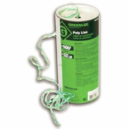 500', Greenlee Textron Inc. 430-500 Poly Line Spiral Wrap, 210 Lb Capacity