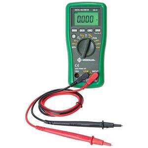 600 mV, 6/60/600/1000 VAC/VDC, Greenlee Textron Inc. DM-65 Digital Multimeter