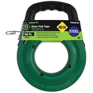 1/8" x 65', Greenlee Textron Inc. FTS438-65BP MagnumPRO™ Fish Tape, 400 Lb Capacity