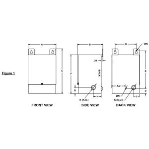 HPS Titan® Q1C0LEKB Hazardous Location Encapsulated Distribution Transformer, 240/480 VAC Primary, 120/240 VAC Secondary, 1 kVA Power Rating, 60 Hz, 1 Phase