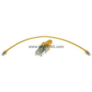 1 M, RJ45 Connector, Cat 5e, Cat 5e, Harting Technology Group 09-47-474-7009 Cable Assembly, 1 M, Yellow,