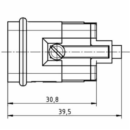 HARTING® 09 12 005 3001 Han® Q Terminal Insert, 5 Positions, 20 to 14 AWG Wire, Crimp/Male Connection, Polycarbonate