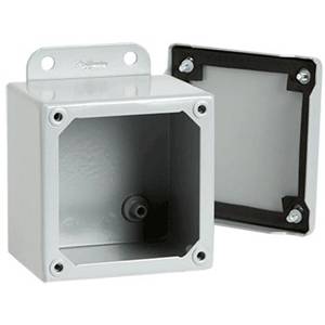 12 x 10 x 10, Hoffman A121010SC Screw Cover Enclosure, NEMA 12/13, Steel, 14 Gauge