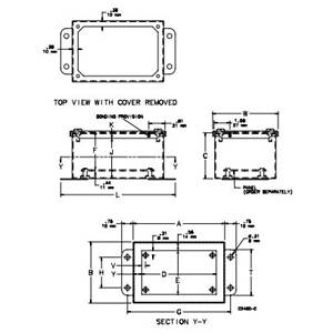 12 x 10 x 10, Hoffman A121010SC Screw Cover Enclosure, NEMA 12/13, Steel, 14 Gauge