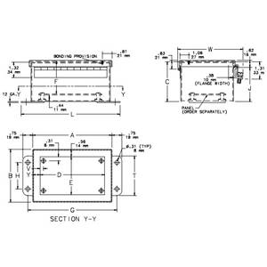 10 x 8 x 4, Hoffman A1008CHNFSS Wall Mount Enclosure, NEMA 3R/4/4X/12/13/IP66, 304 Stainless Steel, 1-Door, Continuous Hinged w/Removable Pin