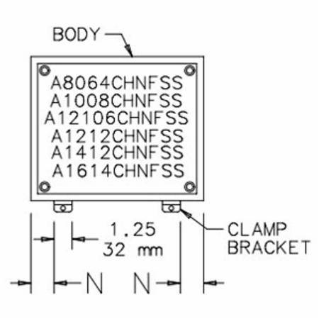 10 x 8 x 4, Hoffman A1008CHNFSS Wall Mount Enclosure, NEMA 3R/4/4X/12/13/IP66, 304 Stainless Steel, 1-Door, Continuous Hinged w/Removable Pin